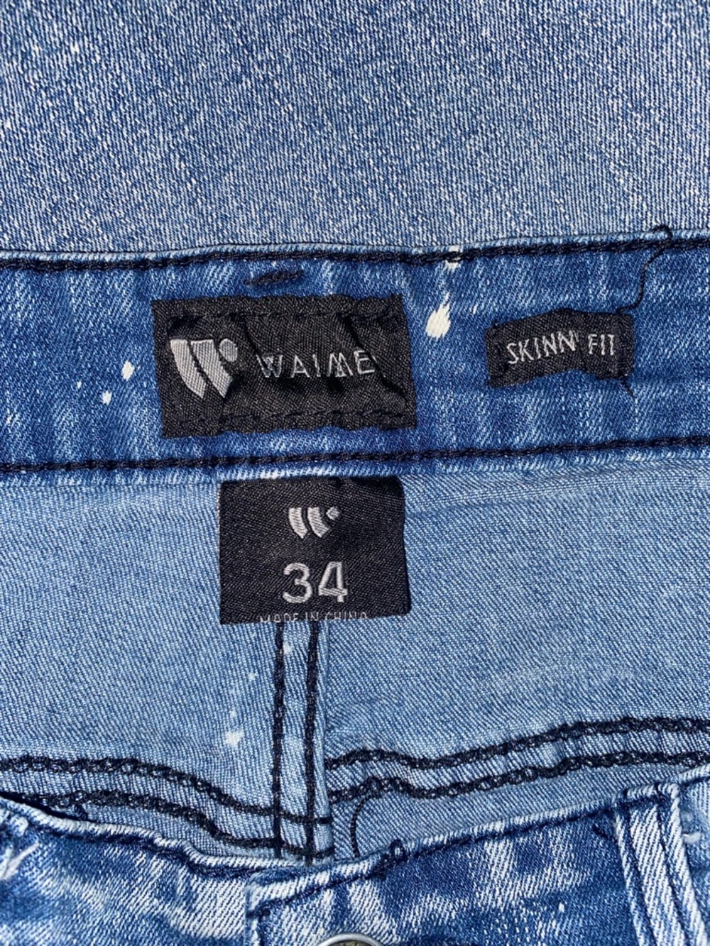 Waimea men’s jeans shorts with distress size 34 skinny fit - Picture 5 of 5